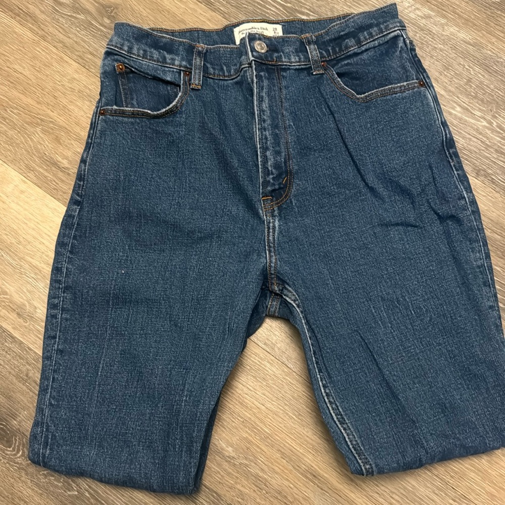 abercrombie 90s slim straight ultra high rise jeans